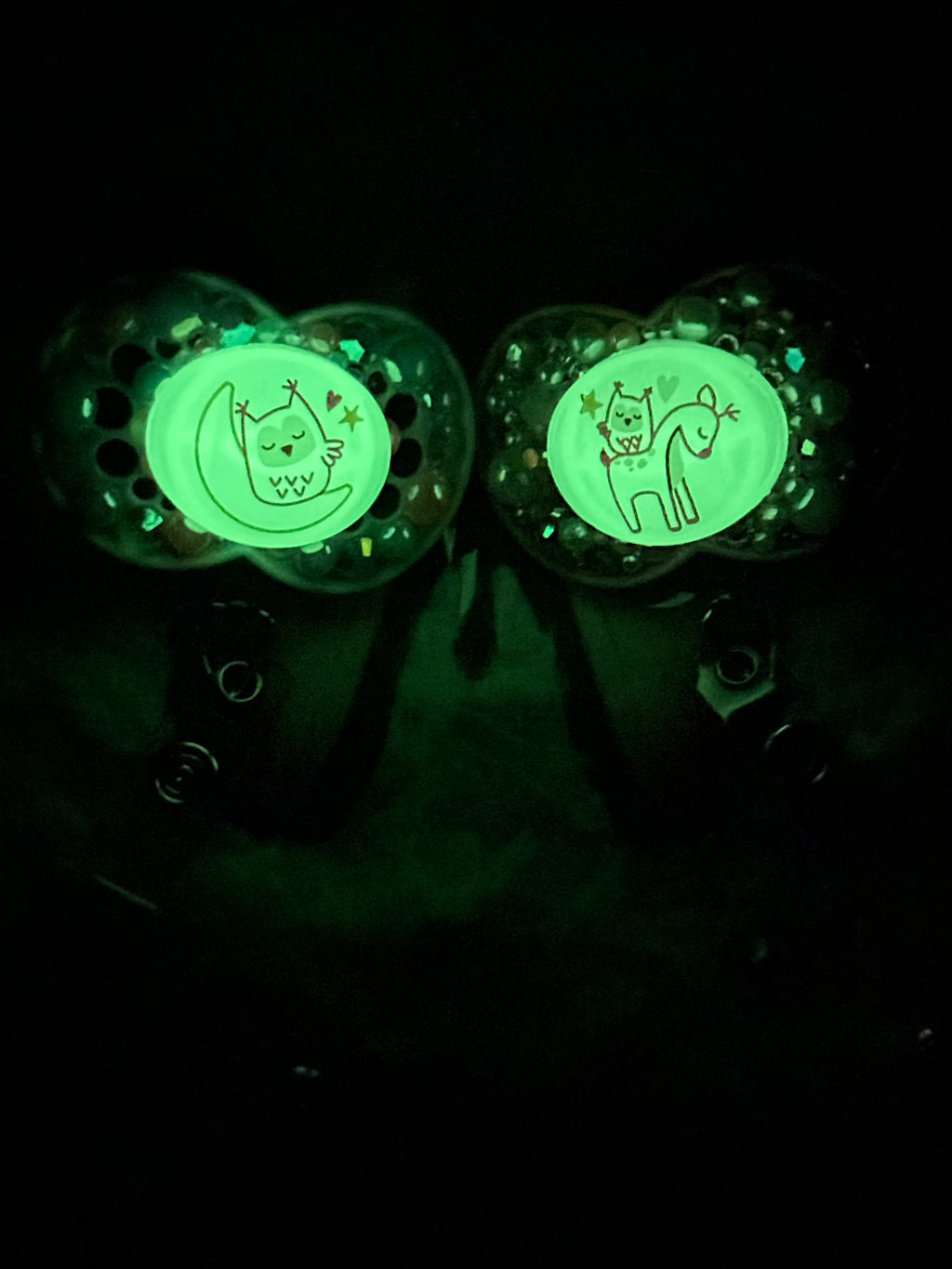 Bedazzled Binky Badge Reel