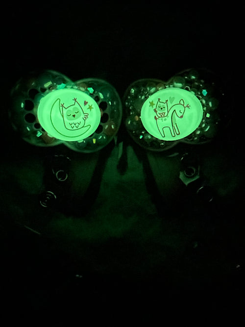 Bedazzled Binky Badge Reel